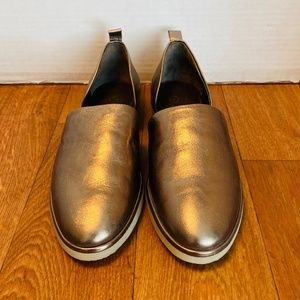 Coclico Womens Metallic Espadrilles Slip ons, 7.5 /8.